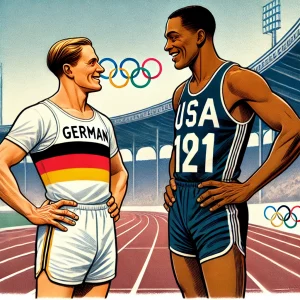 Jesse Owens and Luz Long